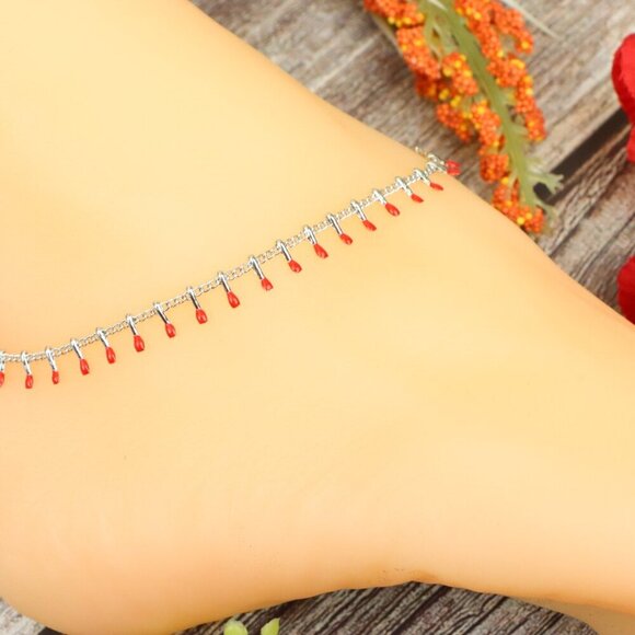 "Elegant Handmade Anklet – Delicate Jewelry for Women, MAR091304 - Picture 5 of 10